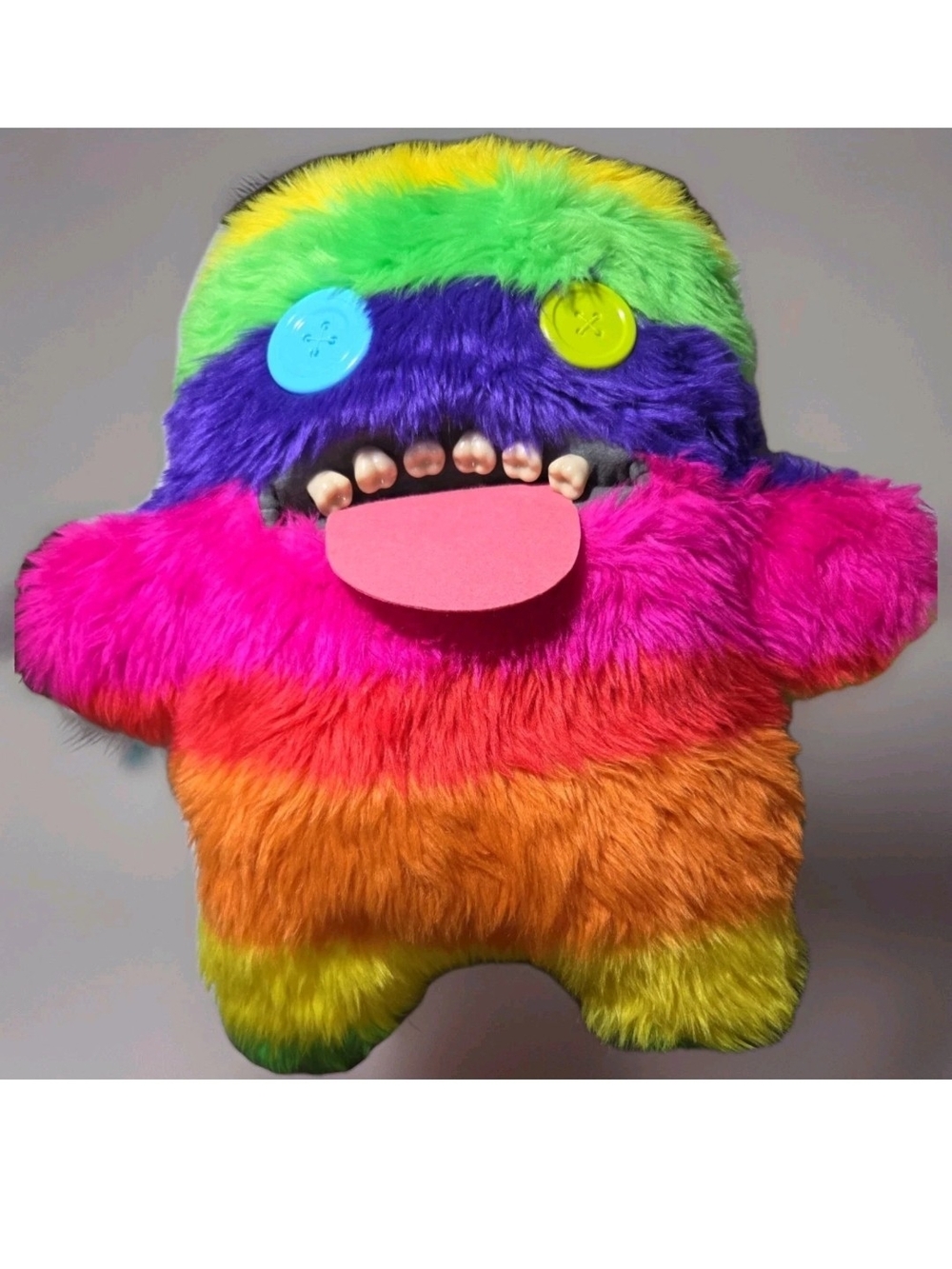 Zuru Fuggler Bigg Fugg Stripey Rainbow Monster Oogah Boogah 18"